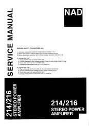 NAD 216 Service Manual