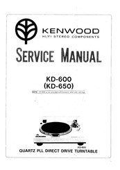 Kenwood KD-650 Service Manual
