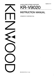 Kenwood KR-V9020 Instruction Manual