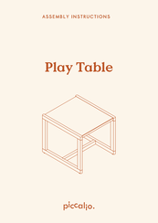piccalio Play Table Assembly Instructions Manual