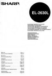 Sharp EL-2630L Operation Manual