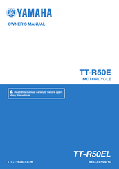 Yamaha TT-R50EL 2020 Owner's Manual