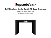 Rapsodo GOLF SIM STUDIO ENCLOSURE 13 Assembly Instructions Manual