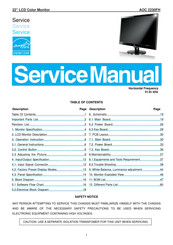 AOC 2230Fh Service Manual