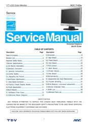 AOC 716Sw Service Manual