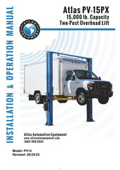 Atlas PV-15PX Installation & Operation Manual