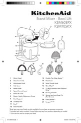 KitchenAid KSM70SKX Owner's Manual