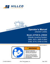 Hillco JH9020 Operator's Manual