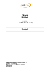 CookMax AK3200-6DTNX Installation, Use And Maintenance Manual
