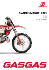GAS GAS EX 250 2023 Owner's Manual