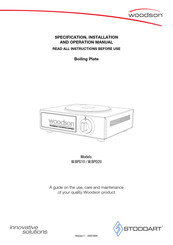 Woodson WBPD20 Specification, Installation And Operation Manual