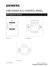Siemens FIREFINDER-XLS PMI Operation Manual