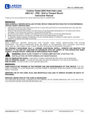 Larson Electronics WAL-HL-2000W-240V Instruction Manual