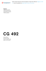 Gaggenau CG 492 Instruction Manual