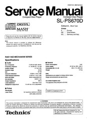 Technics SL-PS670D Service Manual