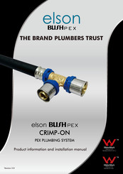 Elson BUSH PEX CRIMP-ON Product Information And Installation Manual