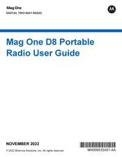 Motorola Mag One D8 User Manual