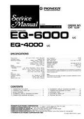 Pioneer EQ-4000 Service Manual