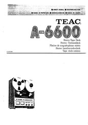 Teac A-6600 Owner's Manual