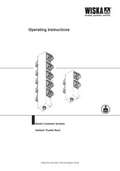 WISKA VaritainPushIn Rack 3x/x3 Operating Instructions Manual