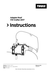 Thule 301771 Instructions Manual