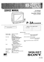 Sony Trinitron KV-27TS20 Service Manual