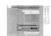 Pioneer DEH-760 Owner's Manual