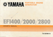 Yamaha EF1400 Owner's Manual