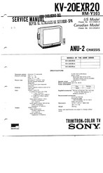 Sony Trinitron KV-20EXR20 Service Manual