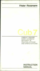 Frister Rossmann Cub 7 Instruction Manual