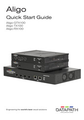 Datapath ALIGO QTX100 Quick Start Manual