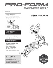 Pro-Form Endurance 1520 E User Manual