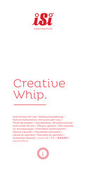 iSi Creative Whip Essential Instructions For Use Manual