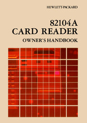 HP 82104A Owner's Handbook Manual