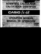 Casio fx-68 Operation Manual
