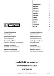 Vetus RUDDSHD Installation Manual