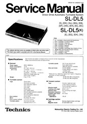 Technics SL-DL5KE Service Manual