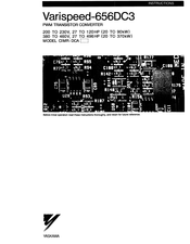 YASKAWA Varispeed-656DC3 Instructions Manual