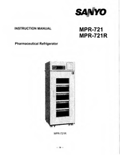 Sanyo MPR-721 Instruction Manual