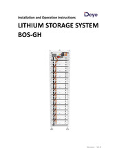 Deye BOS-GH 45 Installation And Operation Instruction Manual