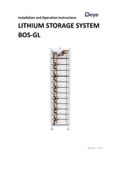 Deye BOS-GL 30 Installation And Operation Instruction Manual