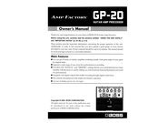 Boss GP-20 Owner's Manual