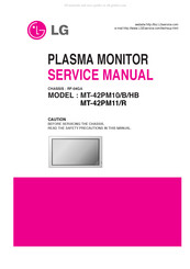 LG MT-42PM10HB Service Manual