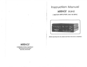 Mirage B-34-G Instruction Manual