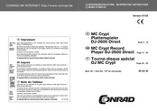 Conrad DJ-2600 Operating Instructions Manual