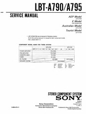 Sony LBT-A795 Service Manual