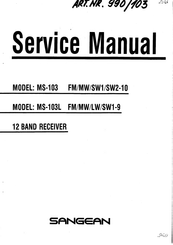 Sangean MS-103 Service Manual