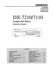 Onkyo DX-7210 Instruction Manual