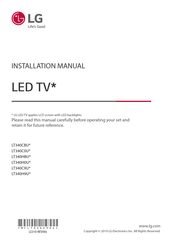LG LT340C0U Series Installation Manual