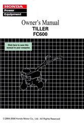 Honda FC600 Owner's Manual